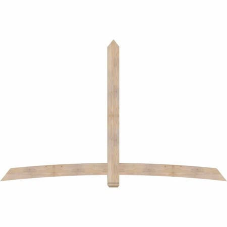 Ekena Millwork Bellingham Smooth Timber Gable Bracket, Douglas Fir, 108"W x 68"H x 3 1/2"D x 5 1/2"F, 15/12 Pitch GBW108X68X0406BEL00SDF